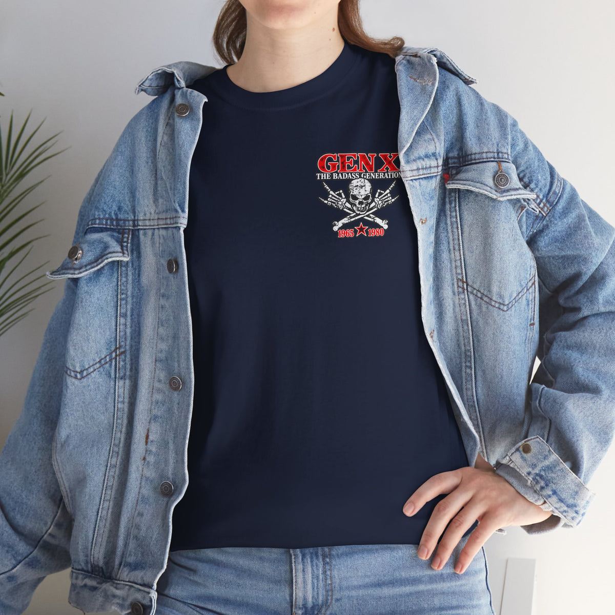 Gen X T‑Shirt — "The Badass Generation" Skull & Crossbones Retro Tee