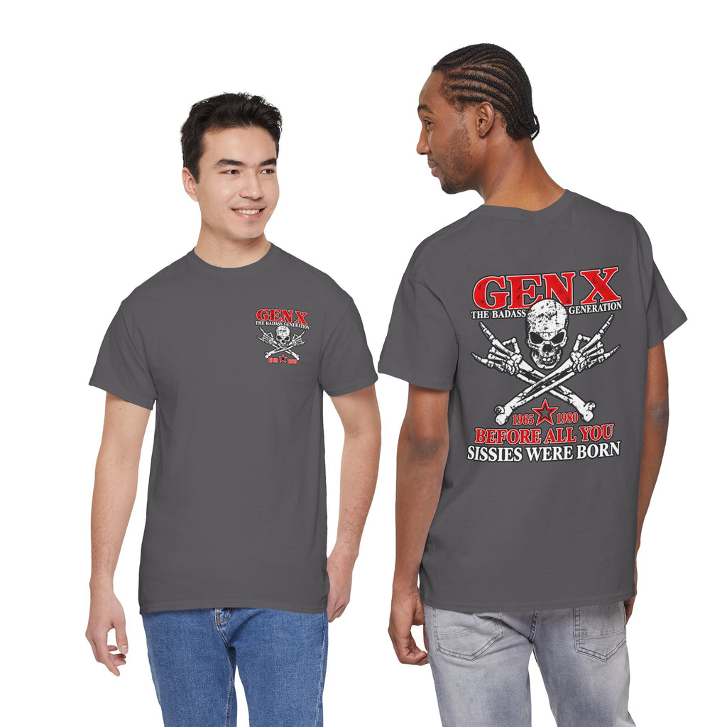 Gen X T‑Shirt — "The Badass Generation" Skull & Crossbones Retro Tee