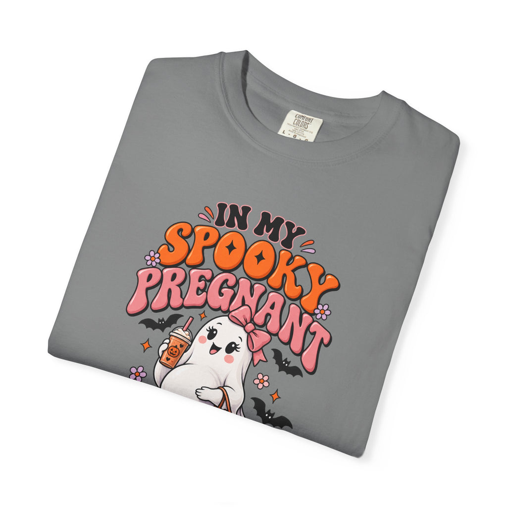 Pregnant Halloween T-Shirt — "In My Spooky Pregnant Era" Cute Ghost Maternity Tee