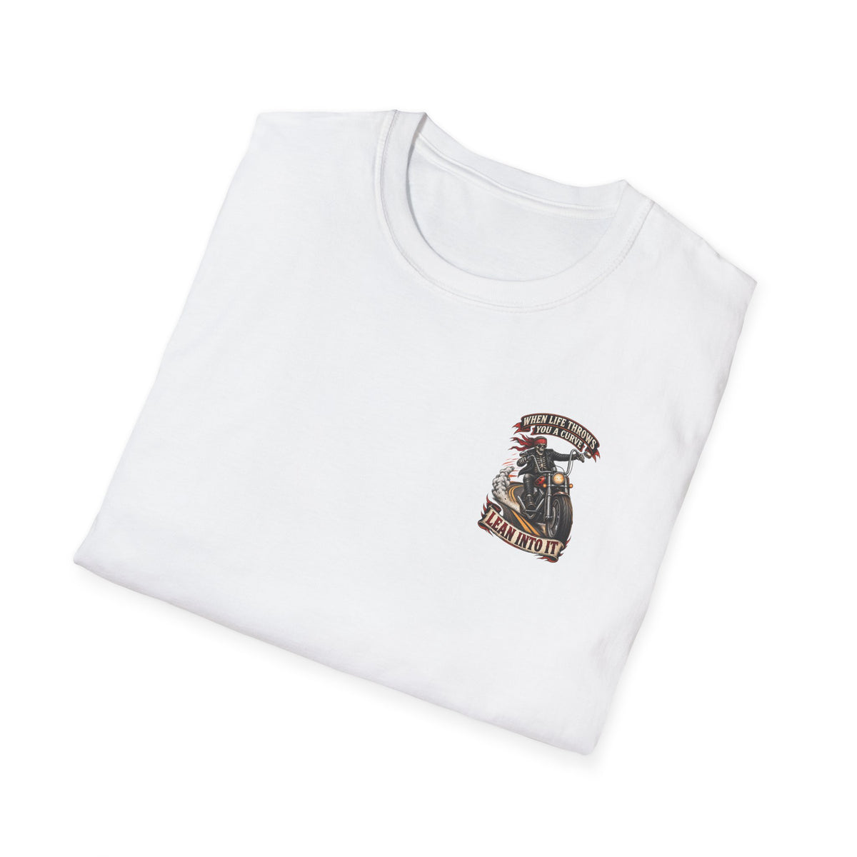 Motorcycle Rider Skull Tee — Born to Ride Graphic T-Shirt