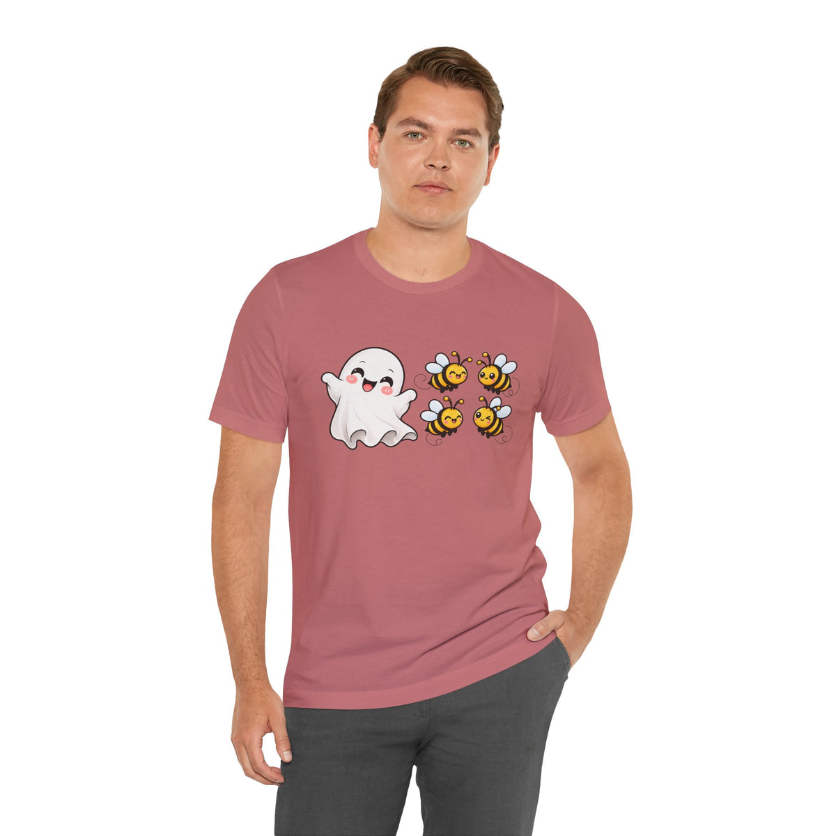Boo & Bees Halloween Tee – Cute Ghost & Bee Shirt | Spooky Season Must-Have