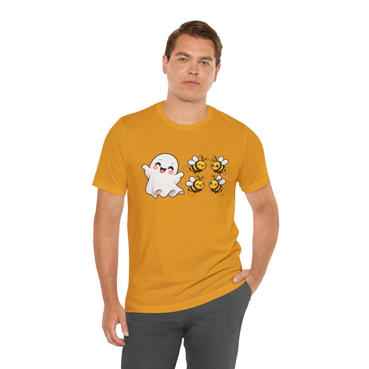 Boo & Bees Halloween Tee – Cute Ghost & Bee Shirt | Spooky Season Must-Have