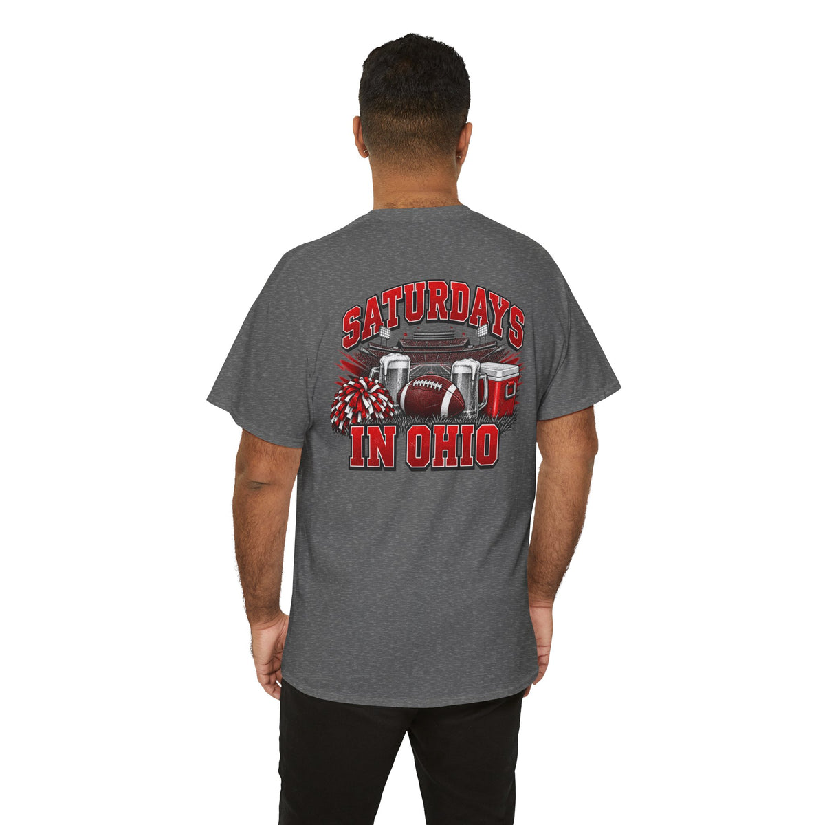 T-Shirt — Saturdays in Ohio Football & Tailgate Tee