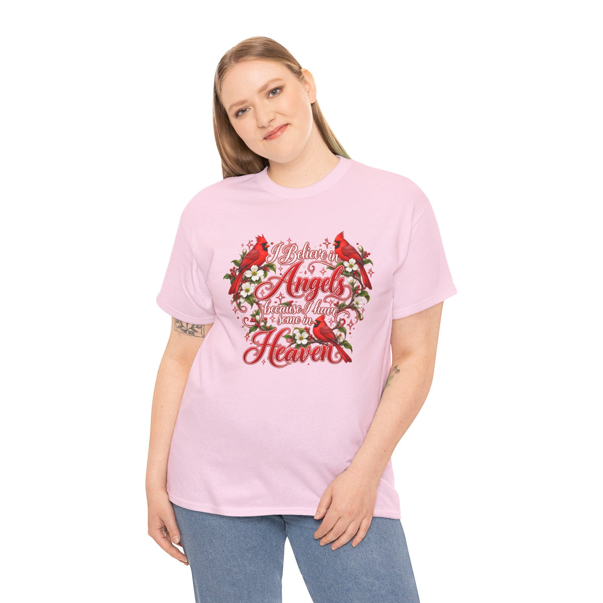 Angels from Heaven Cardinal Christmas T-Shirt