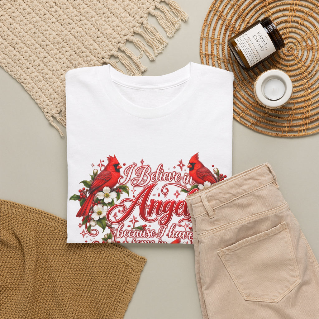 Angels from Heaven Cardinal Christmas T-Shirt