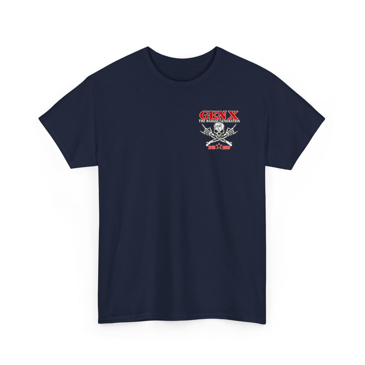 Gen X T‑Shirt — "The Badass Generation" Skull & Crossbones Retro Tee