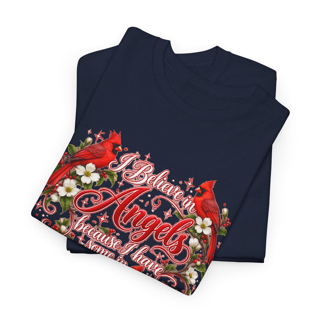 Angels from Heaven Cardinal Christmas T-Shirt