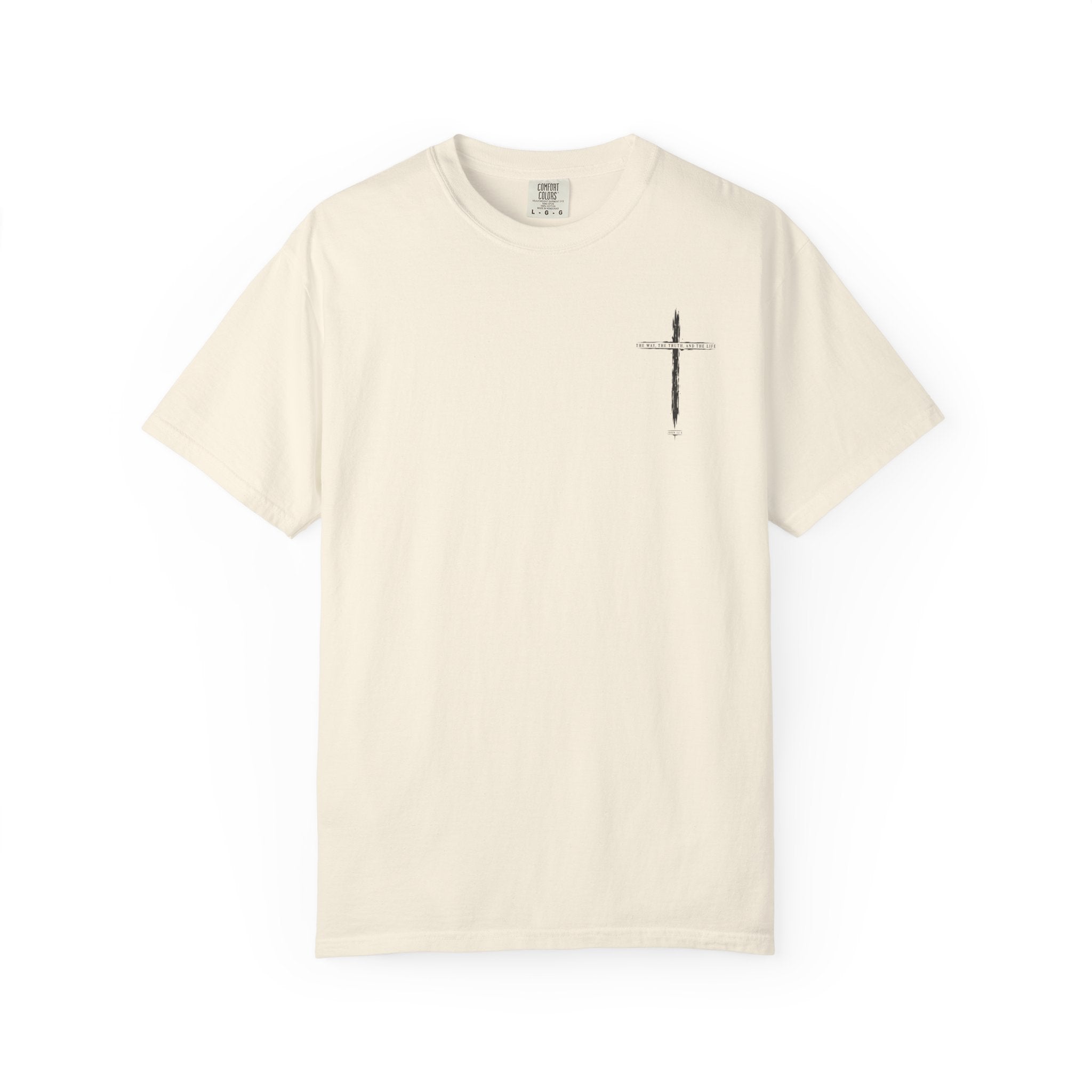 Christian Cross T-Shirt — 'The Way, The Truth, The Life' Religious Tee