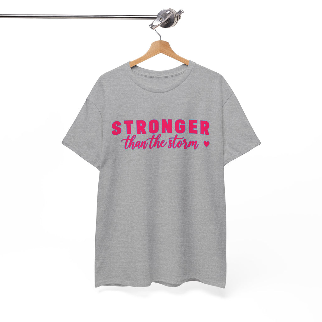 Stronger Than the Storm Tee - Inspirational Women's Resilience T-Shirt