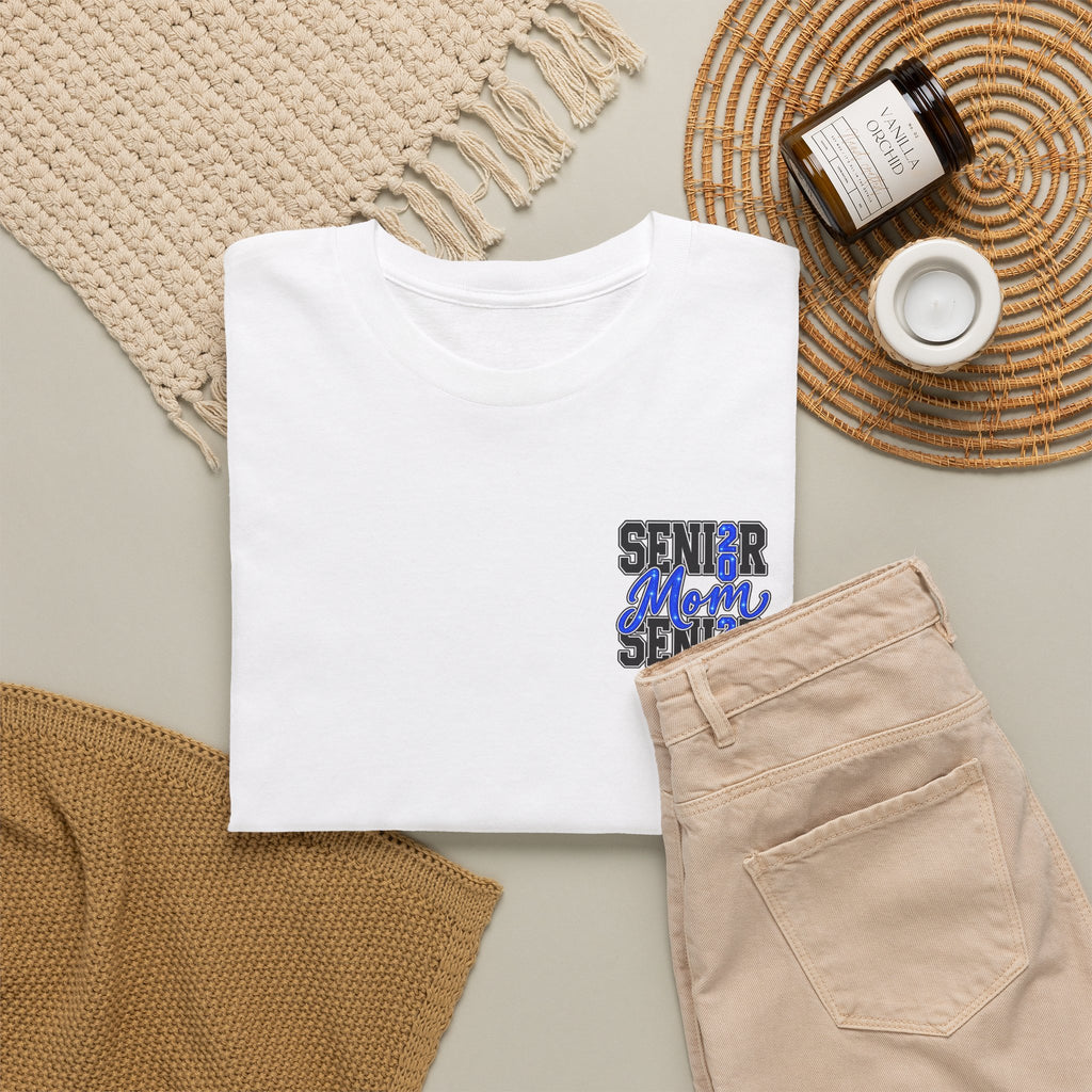 Senior Mom 2027 T-Shirt — Back Print Proud Senior Parent Tee