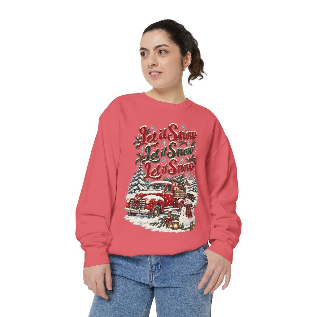Let It Snow Vintage Truck Sweatshirt