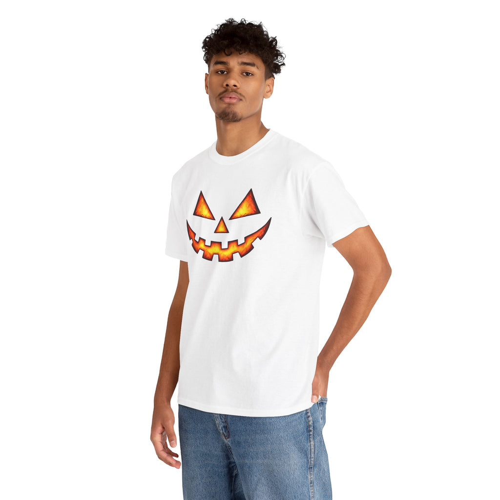 Jack-O'-Lantern Pumpkin Scary Face T-Shirt — Halloween Horror Costume Tee