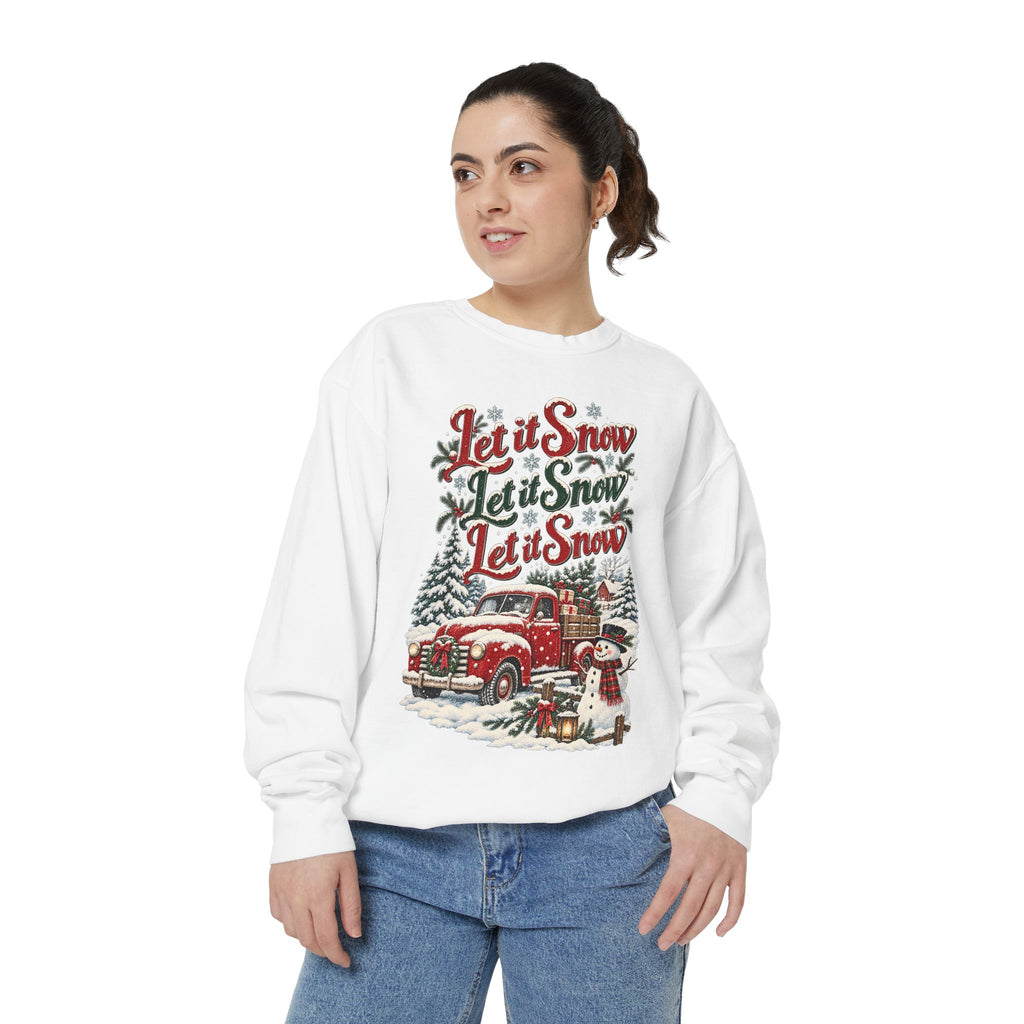 Let It Snow Vintage Truck Sweatshirt