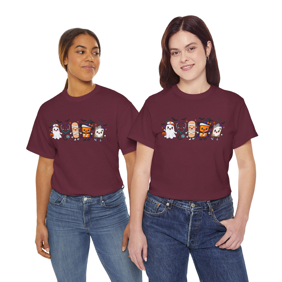 Halloween Candy Characters Tee — Cute Trick-or-Treat Ghosts & Candy Corn Shirt