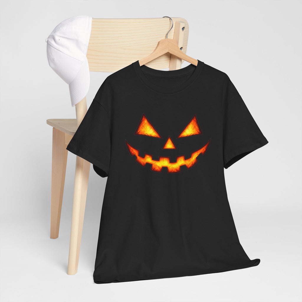 Jack-O'-Lantern Pumpkin Scary Face T-Shirt — Halloween Horror Costume Tee