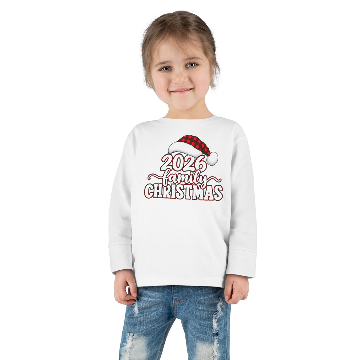 2026 Family Christmas Toddler Long Sleeve Tee