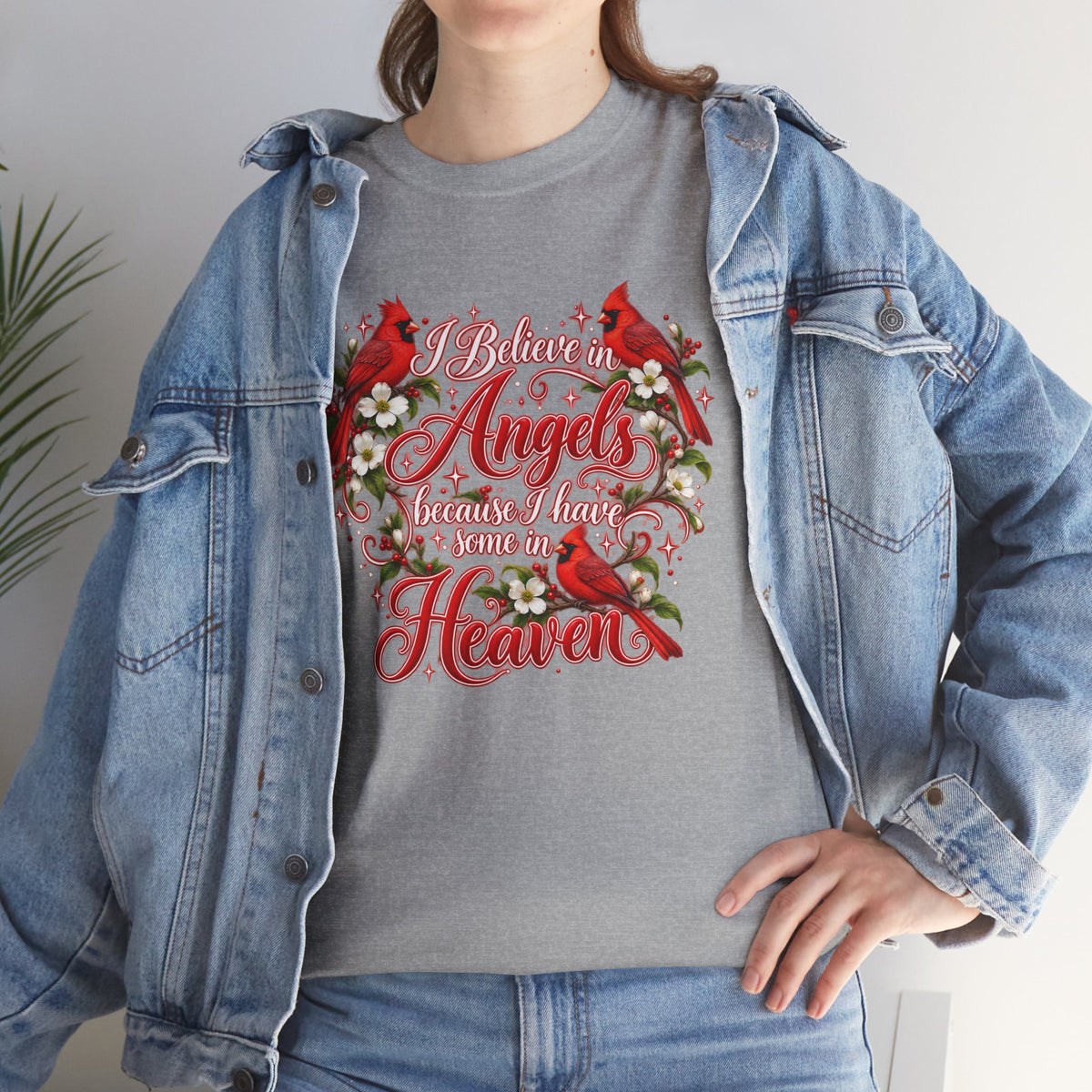 Angels from Heaven Cardinal Christmas T-Shirt