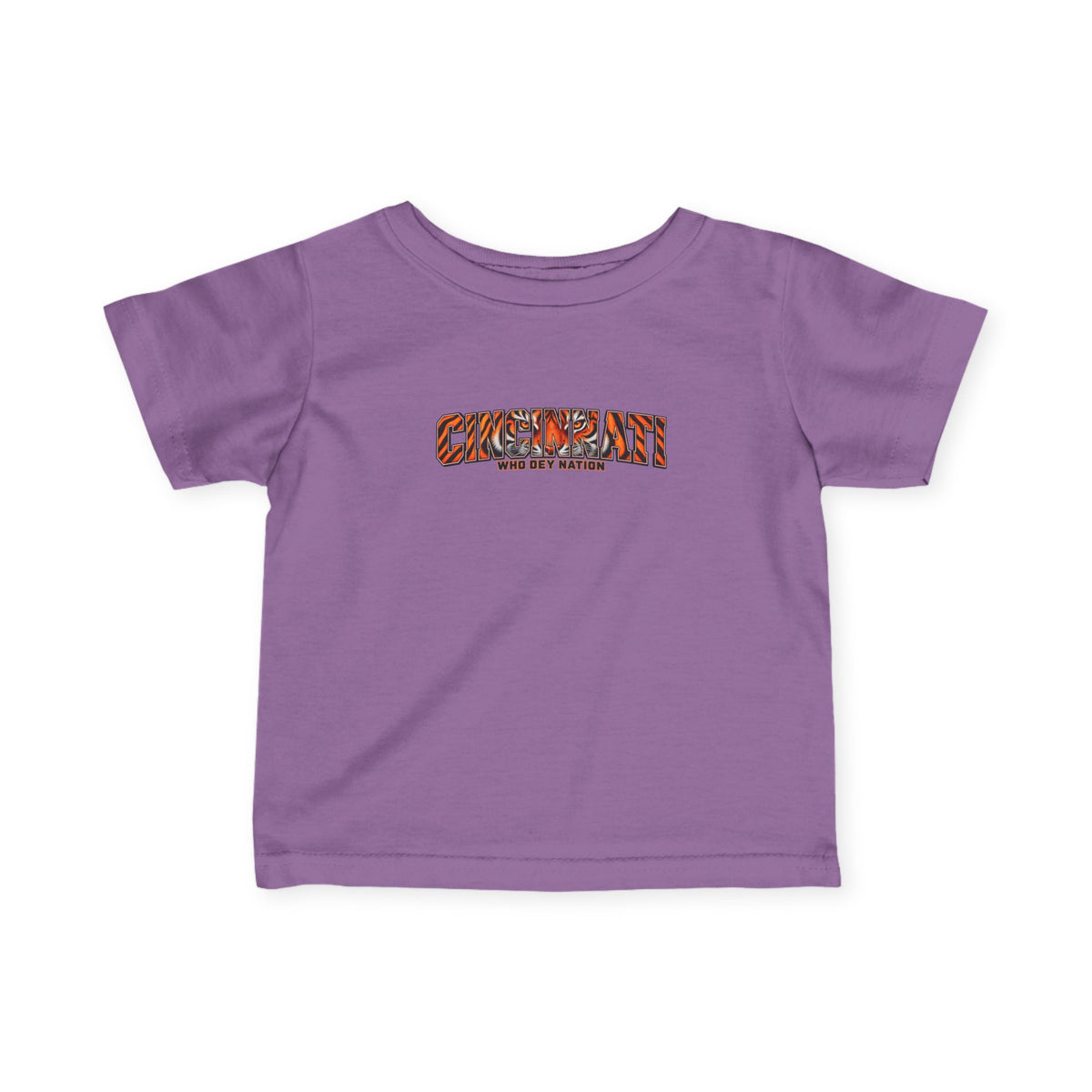 Infant Tee — "CINCINNATI" Tiger Print Baby Shirt