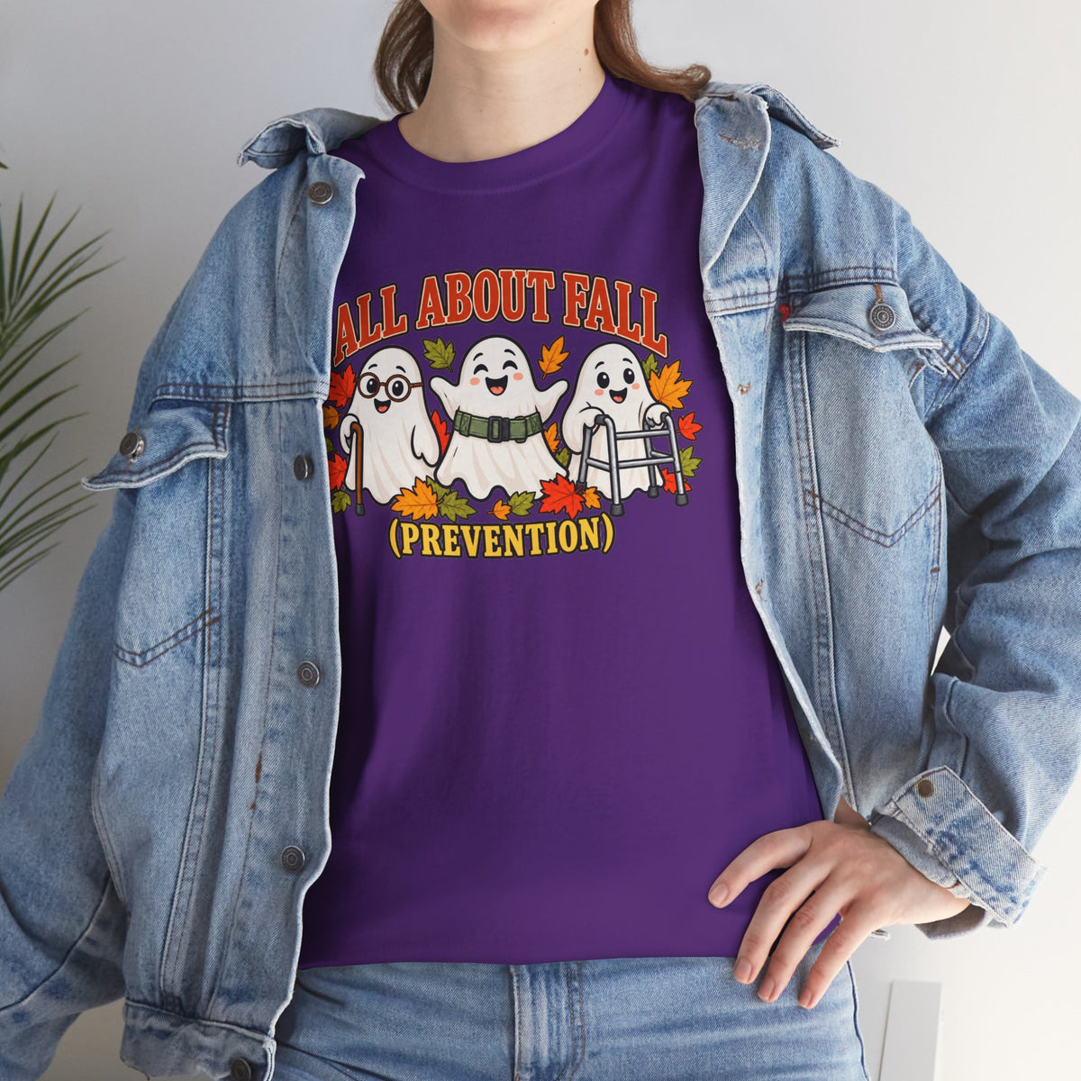 All About Fall (Prevention) Ghost Tee — Cute Halloween Autumn T-Shirt