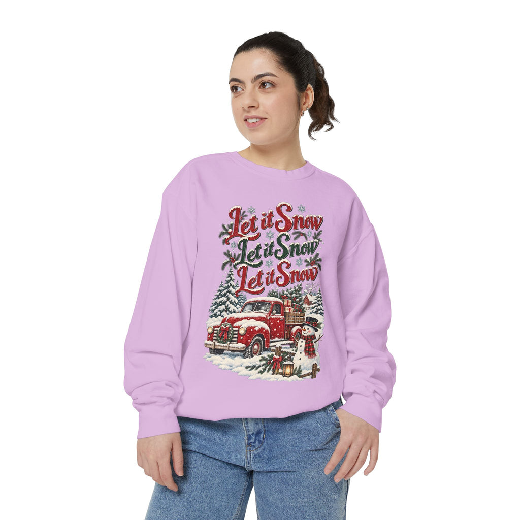 Let It Snow Vintage Truck Sweatshirt