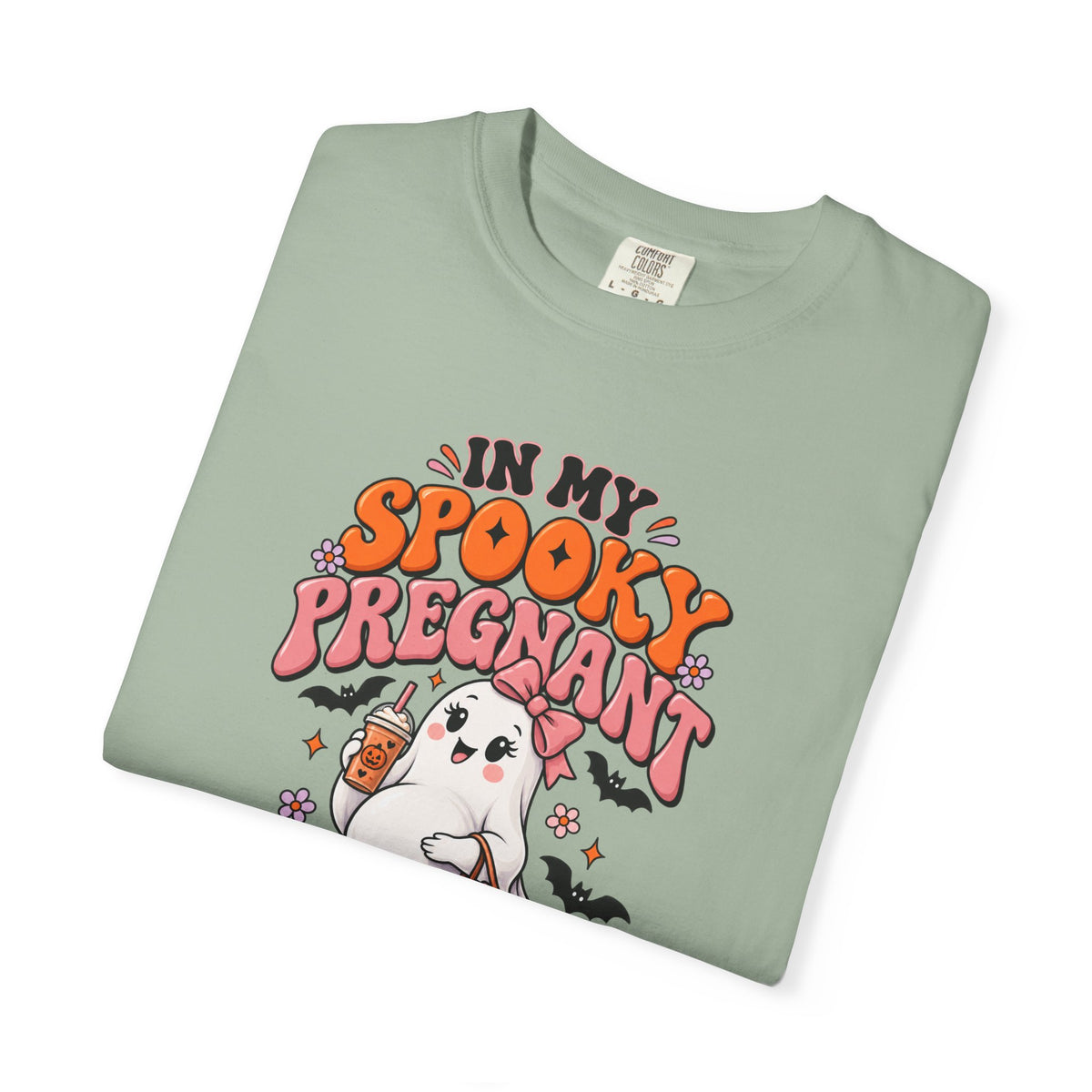 Pregnant Halloween T-Shirt — "In My Spooky Pregnant Era" Cute Ghost Maternity Tee
