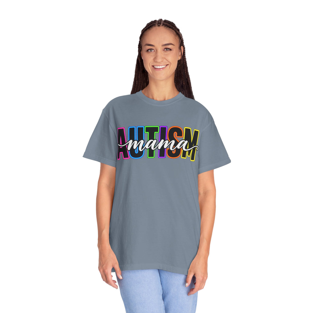 Autism Mama T-Shirt — Colorful Pride Support Tee for Moms