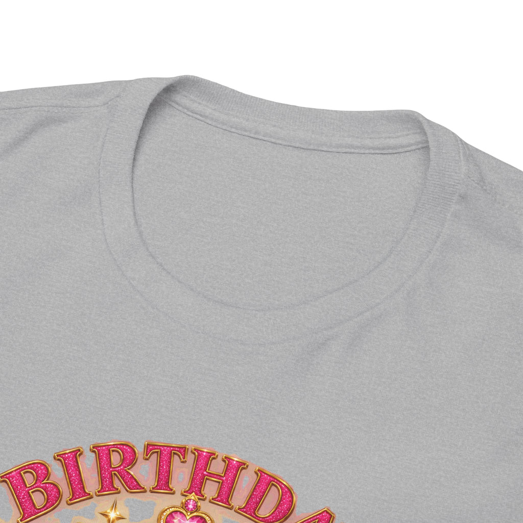 Birthday Queen Graphic T-Shirt | Pink & Gold Crown
