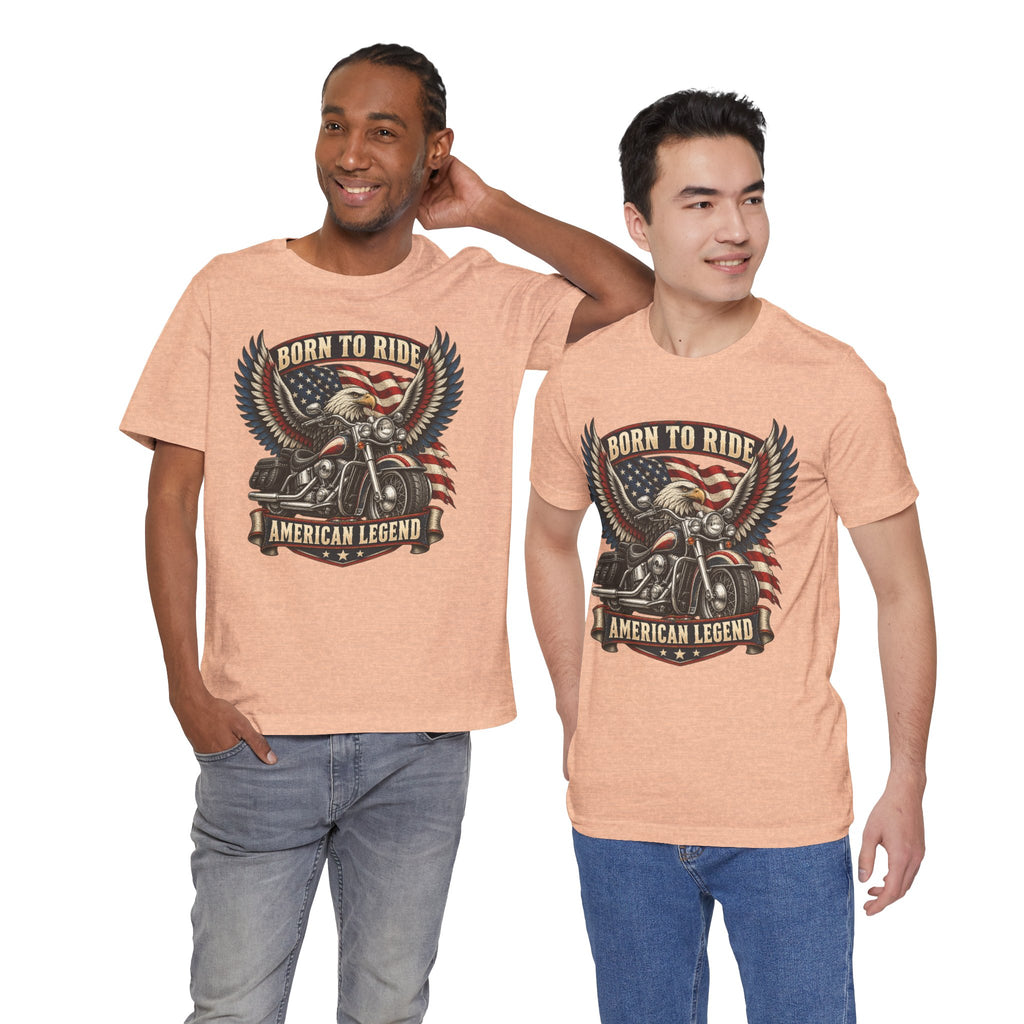 Born to Ride Eagle Motorcycle Tee — American Legend Patriotic T-Shirt