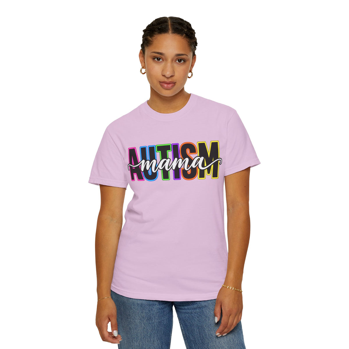Autism Mama T-Shirt — Colorful Pride Support Tee for Moms