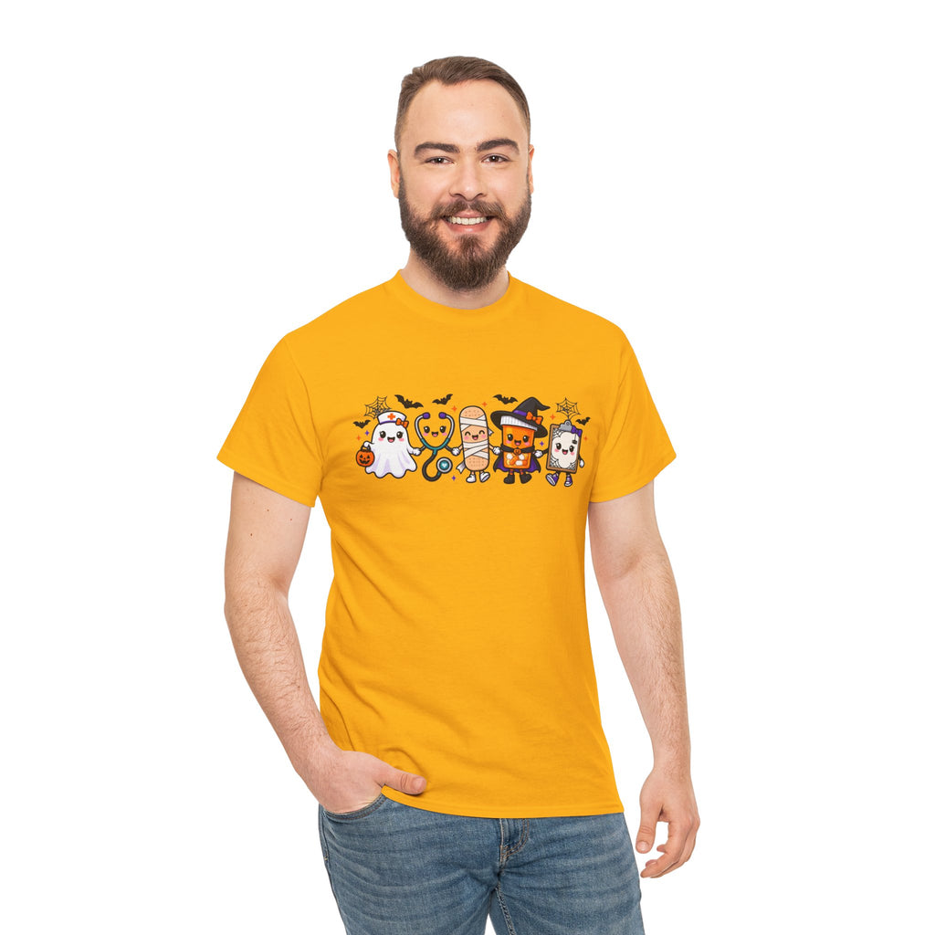 Halloween Candy Characters Tee — Cute Trick-or-Treat Ghosts & Candy Corn Shirt