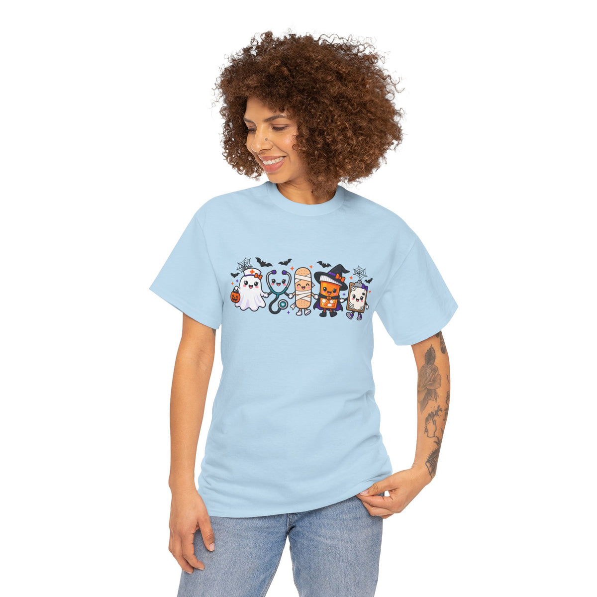 Halloween Candy Characters Tee — Cute Trick-or-Treat Ghosts & Candy Corn Shirt