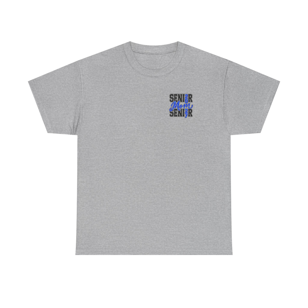 Senior Mom 2027 T-Shirt — Back Print Proud Senior Parent Tee