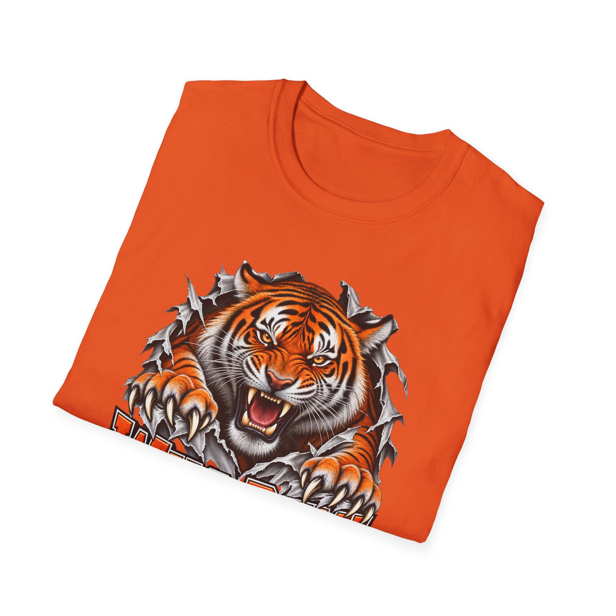Tiger Graphic T-Shirt — "Who Dey!" Fierce Roaring Design