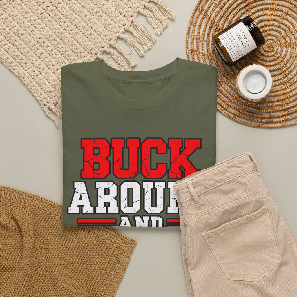Buck Around and Find Out T‑Shirt — Funny Hunting / Ohio Pride Tee