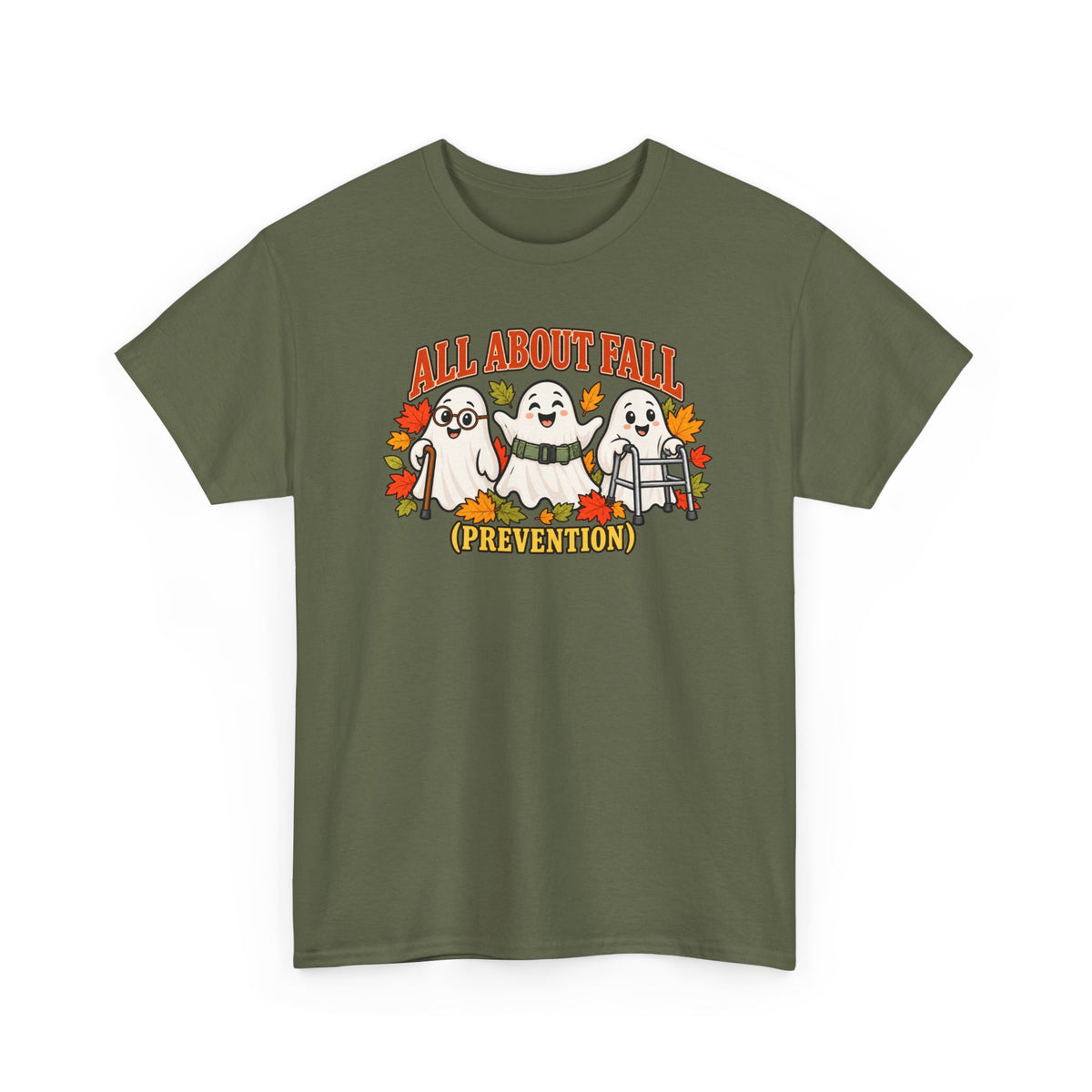 All About Fall (Prevention) Ghost Tee — Cute Halloween Autumn T-Shirt