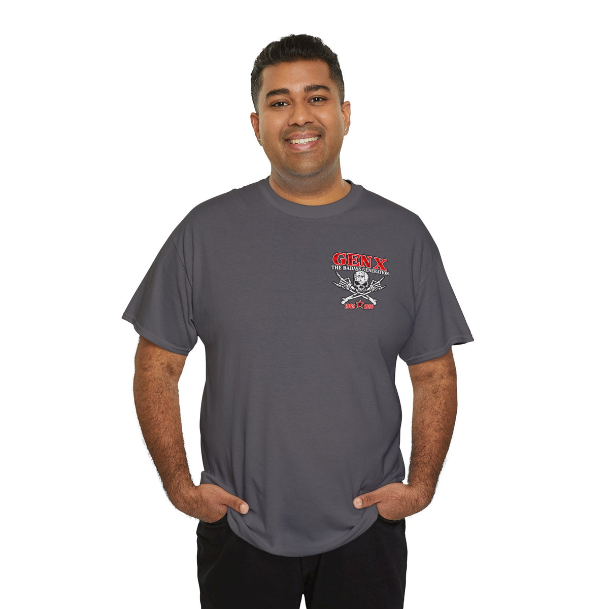Gen X T‑Shirt — "The Badass Generation" Skull & Crossbones Retro Tee