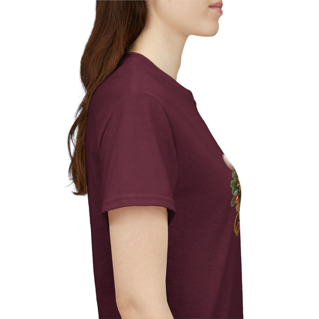 Merry Christmas Paw Prints Holiday Graphic Tee