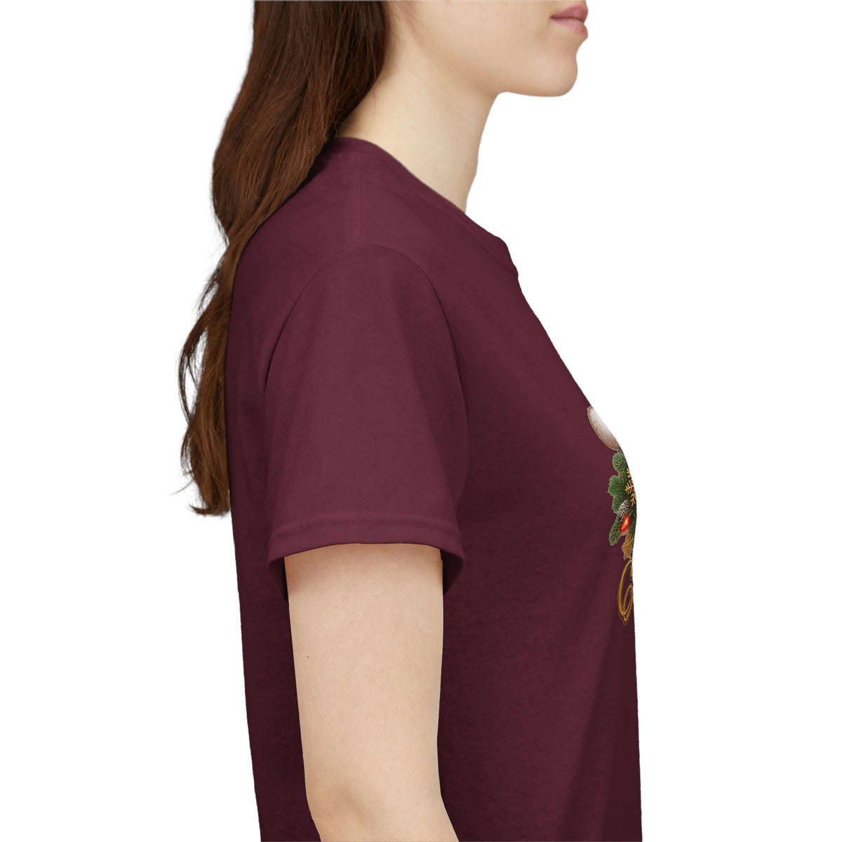 Merry Christmas Paw Prints Holiday Graphic Tee
