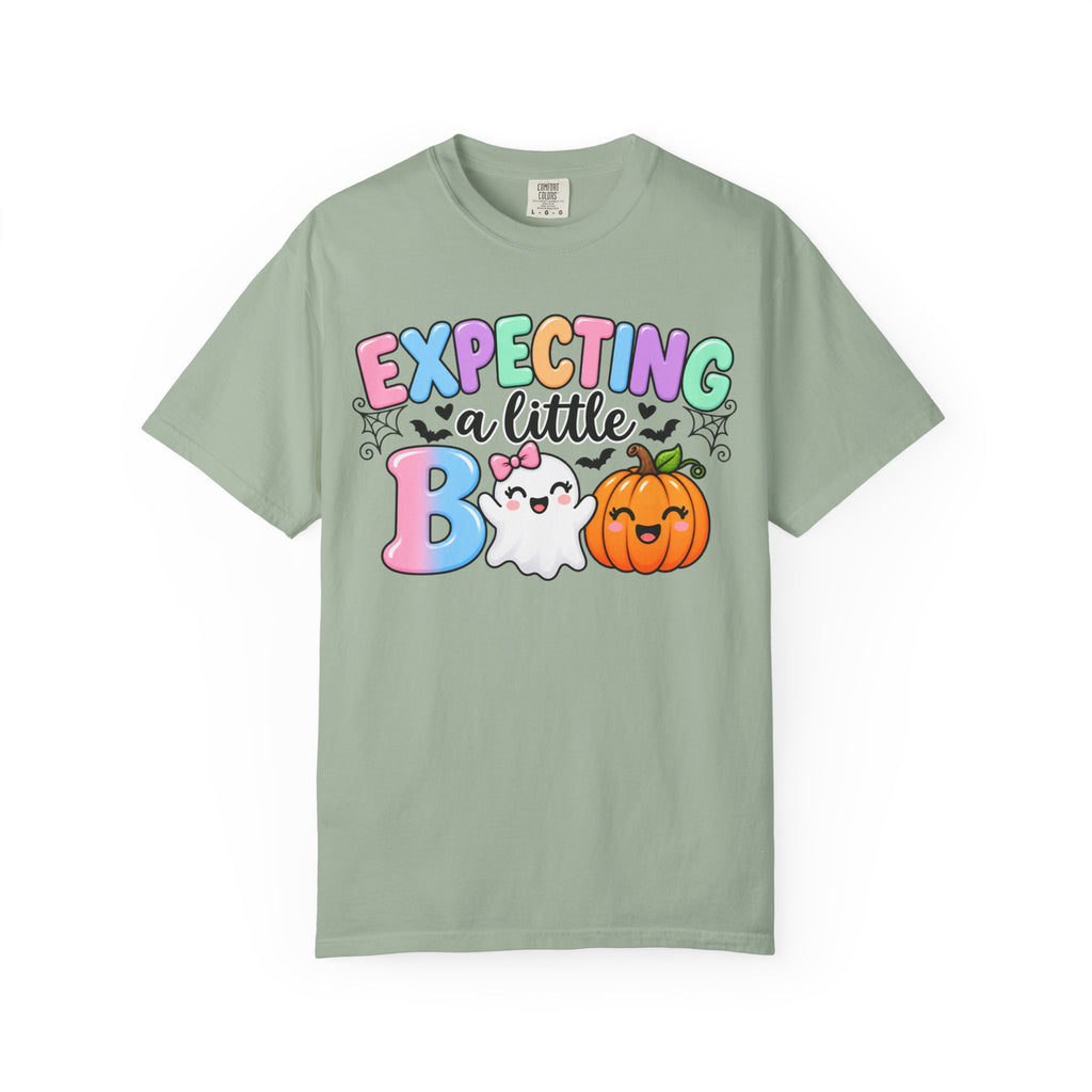 Expecting a Little Boo Maternity T-Shirt — Cute Halloween Pregnancy Tee