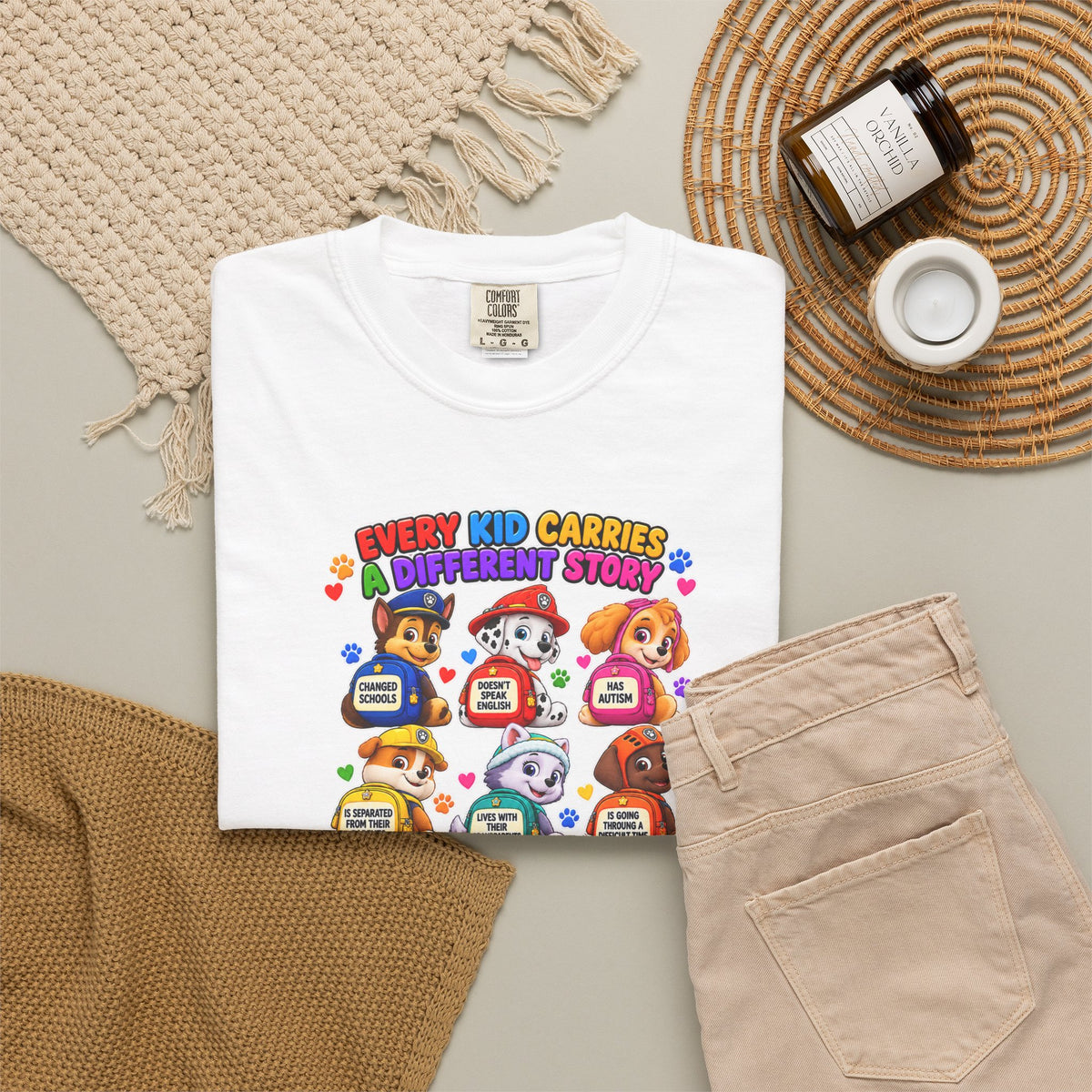 Be Kind Every Kid Carries Inspirational T-Shirt