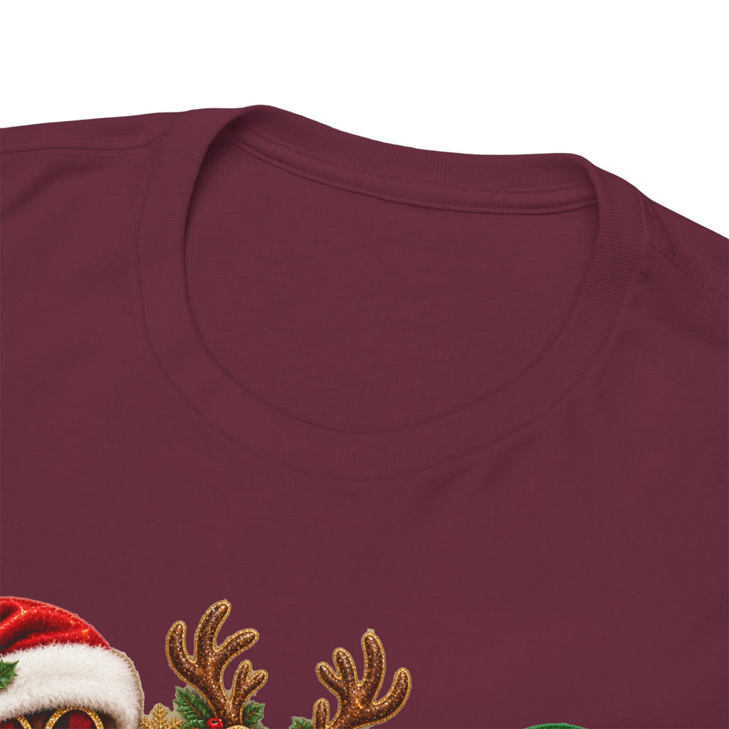 Merry Christmas Paw Prints Holiday Graphic Tee