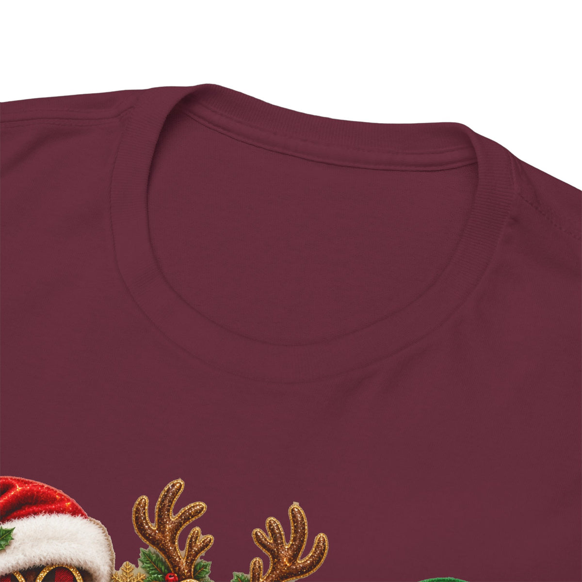 Merry Christmas Paw Prints Holiday Graphic Tee