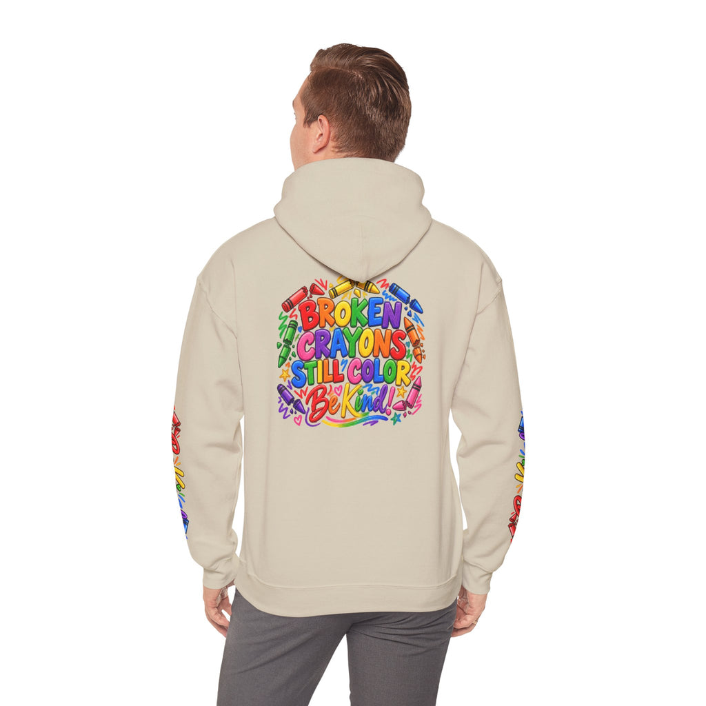 Broken Crayons Still Colorful Rainbow Art Hoodie