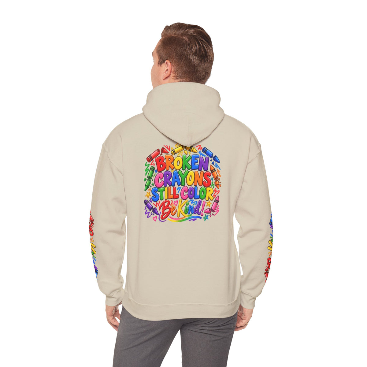 Broken Crayons Still Colorful Rainbow Art Hoodie