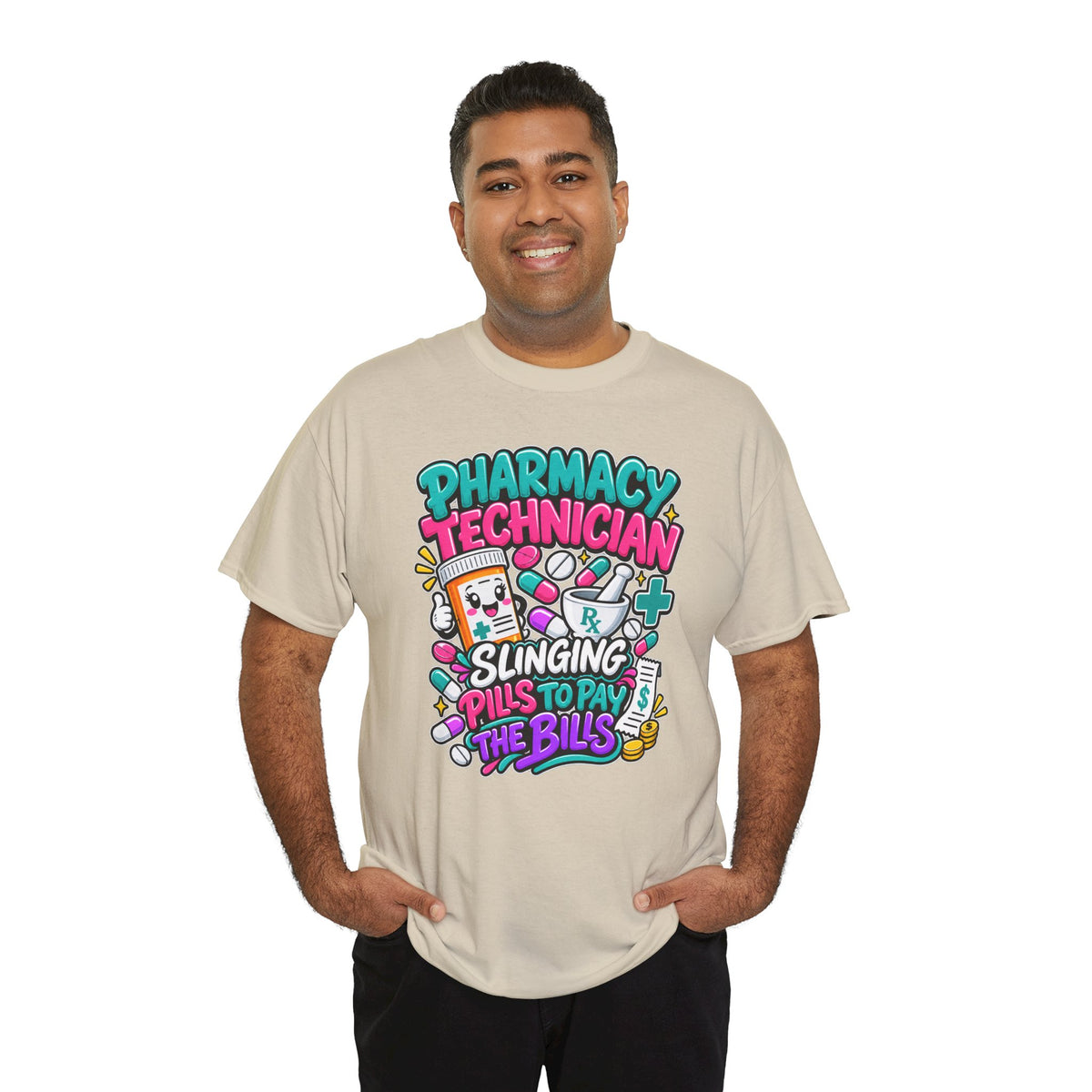 Pharmacy Technician T‑Shirt — "Slinging Pills to Pay the Bills" Graphic Tee
