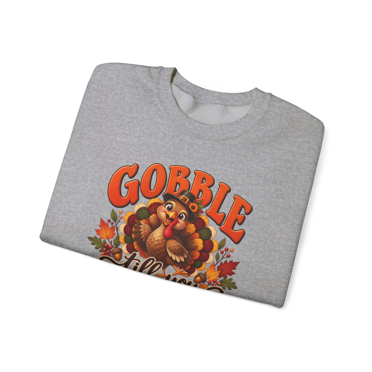 Thanksgiving Turkey 'Gobble Till You Wobble' Crewneck Sweatshirt