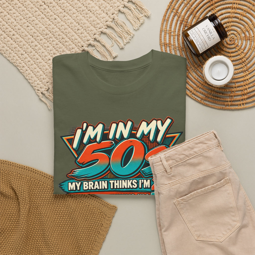 Retro 50s Birthday T‑Shirt — "I'm in My 50s" 80s Playlist Cassette Tee