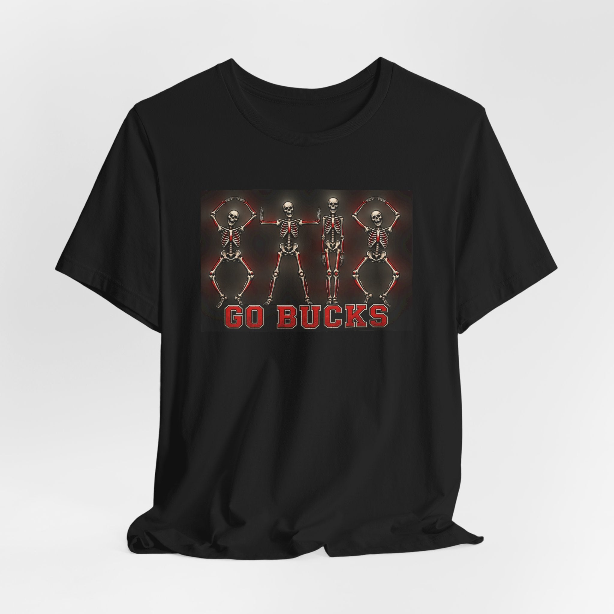 Go Bucks T-Shirt — Dancing Skeletons College Game Day Tee