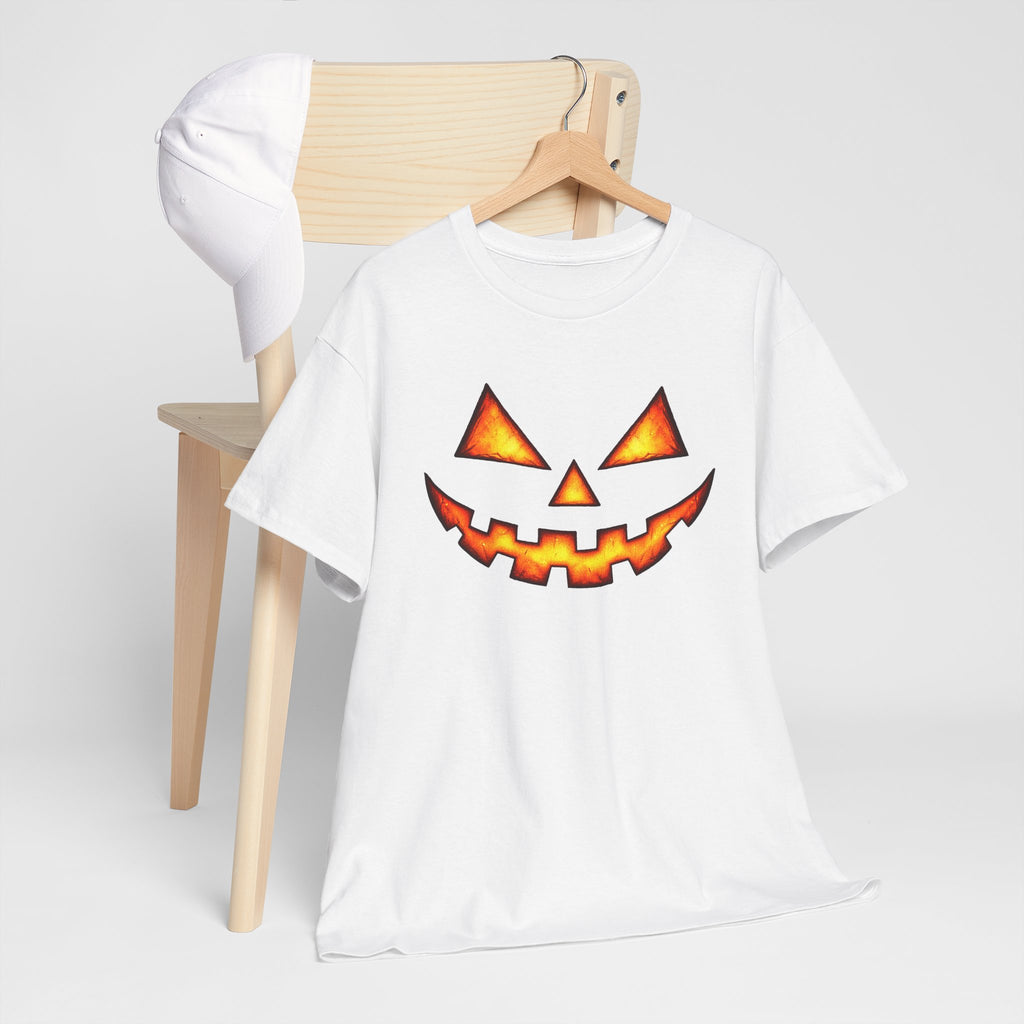 Jack-O'-Lantern Pumpkin Scary Face T-Shirt — Halloween Horror Costume Tee