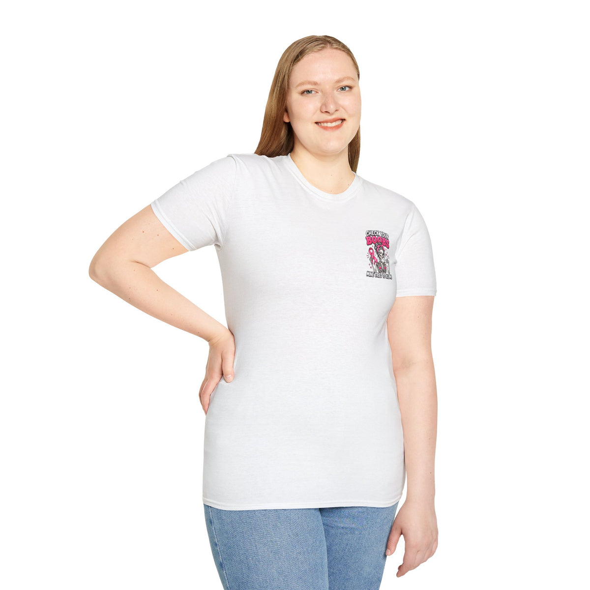 Breast Cancer Awareness T-Shirt — “Check Your Boobs, Mine Tried to Kill Me” Graphic Tee